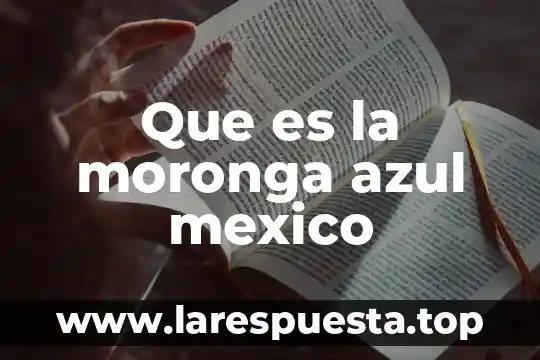 Que es un grupo etnico de mexico 4 Que es la moronga azul mexico