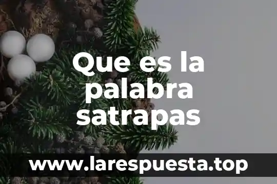 Que es calorica es palabra esdrújula 4 Que es la palabra satrapas