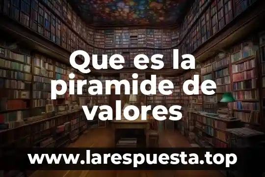 Liquidez de los valores que es 4 Que es la piramide de valores
