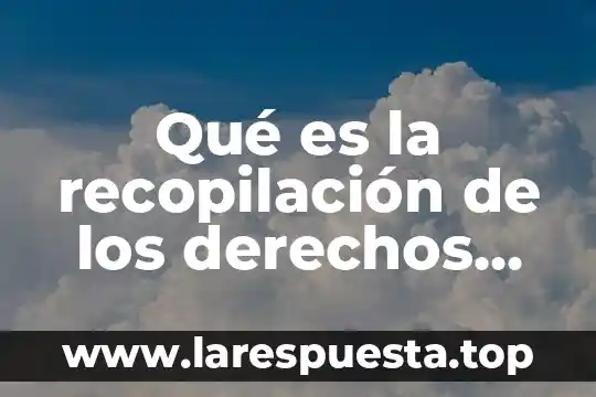 Qué es la recopilación de los derechos castellanos