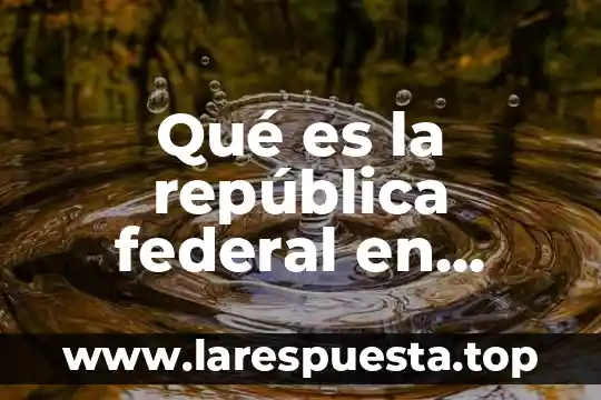 Que es republica como sistema de gobierno 5 Qué es la república federal en México