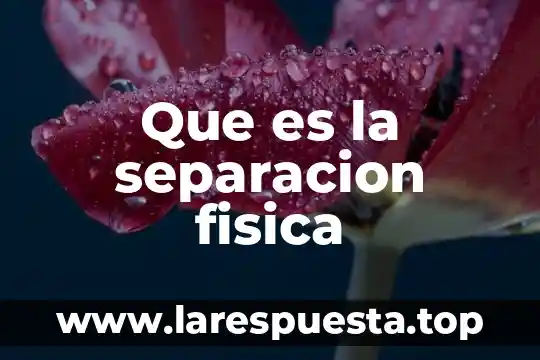 Método de separación de mezclas que es 5 Que es la separacion fisica