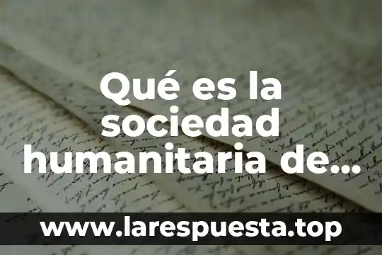 Qué es la sociedad humanitaria de tomas moro