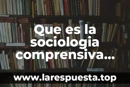 Qué es la amistad artículos con autor 8 Que es la sociologia comprensiva autor