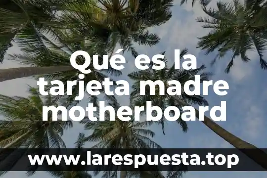 Que es mejor pastillas o gotas vale madre 7 Qué es la tarjeta madre motherboard