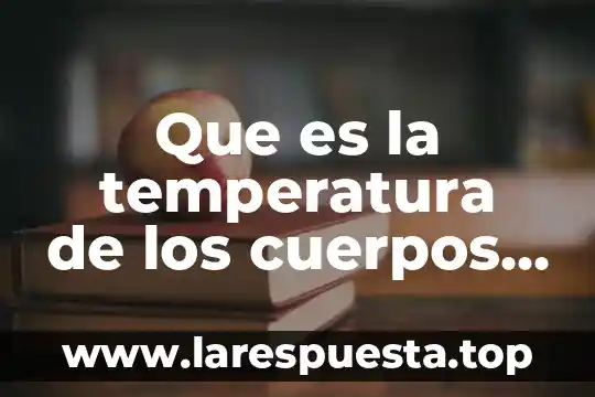 Que es tbe en equilibrio de cuerpos rigidos 4 Que es la temperatura de los cuerpos yahoo