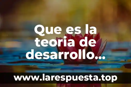 Que es el plan de desarrollo en méxico 7 Que es la teoria de desarrollo humano