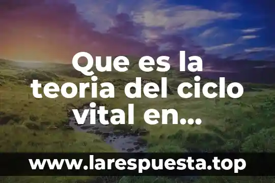 Que es ciclo fisica 7 Que es la teoria del ciclo vital en psicologia