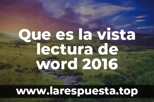 Qué es el ser humano punto de vista filosófico 6 Que es la vista lectura de word 2016