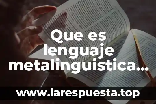 Qué es lenguaje lín 4 Que es lenguaje metalinguistica dibujo