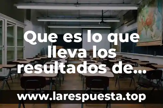 Qué es una gráfica de resultados en un mercado 7 Que es lo que lleva los resultados de un proyecto