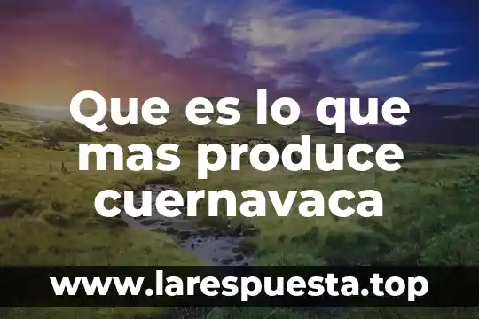 Que es el sonido y como se produce para niños 4 Que es lo que mas produce cuernavaca