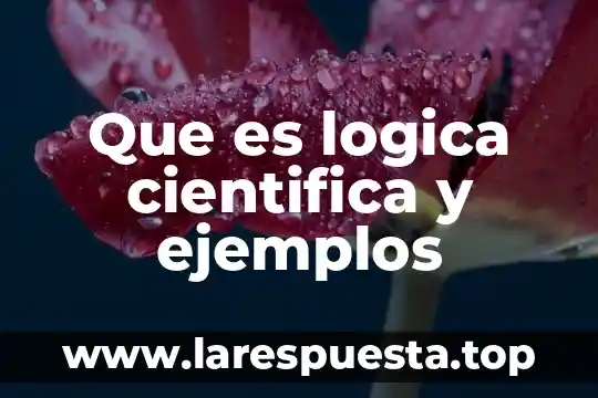 Que es logica cientifica y ejemplos