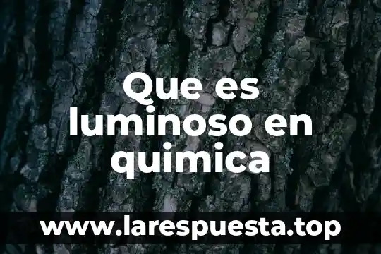 Que es aso4 en quimica 8 Que es luminoso en quimica