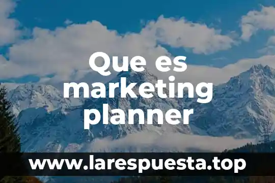 Que es un producto insignia en el marketing 5 Que es marketing planner