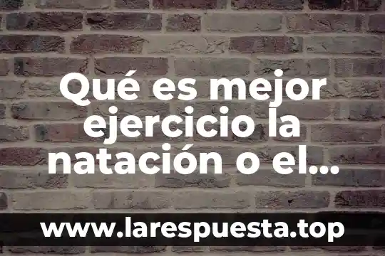 Que es ejercicio de comercio 3 Qué es mejor ejercicio la natación o el gimnasio