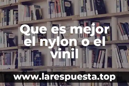 Que es mejor pcm o dolby 5 Que es mejor el nylon o el vinil