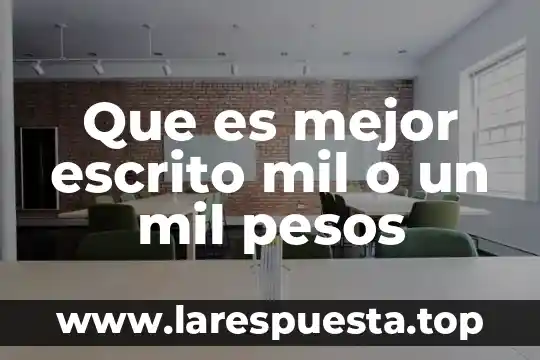 Qué es el sistema de pesos y contrapesos en México 7 Que es mejor escrito mil o un mil pesos