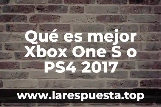 Para que es la entrada del control de ps4 8 Qué es mejor Xbox One S o PS4 2017