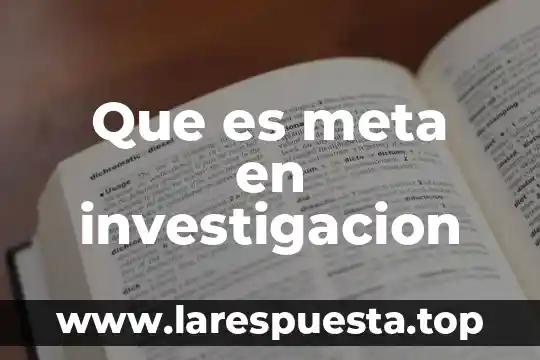 Que es throughput en el libro la meta 4 Que es meta en investigacion