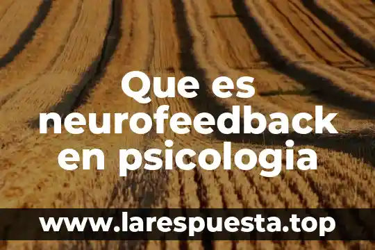 Que es la demanda en psicologia 4 Que es neurofeedback en psicologia