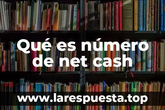 Qué es número de net cash