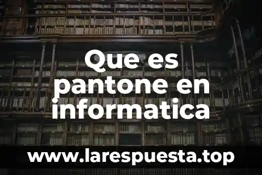 Que es conversión de datos en informatica 6 Que es pantone en informatica