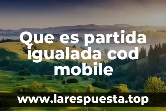 Qué es música incluida en Virgin Mobile 5 Que es partida igualada cod mobile