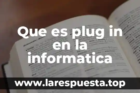 Que es master in business administration 7 Que es plug in en la informatica