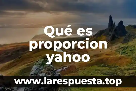 Que es proporción en dibujo 3 Qué es proporcion yahoo