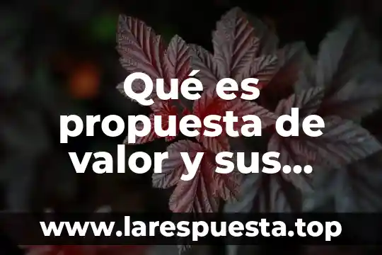 Que es el valor de rescate de un proyecto 3 Qué es propuesta de valor y sus características