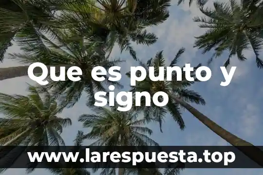Que es batir punto de nieve en gastronomia 3 Que es punto y signo