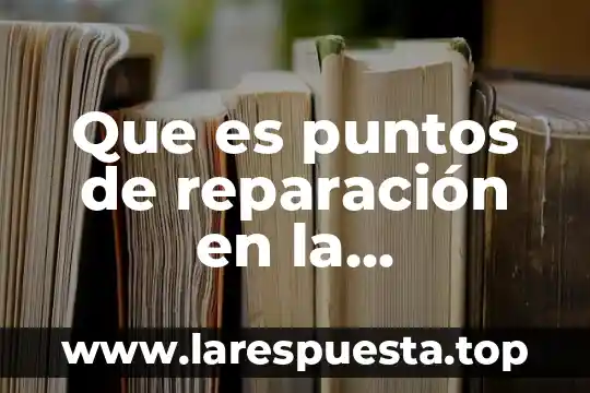 Que es el tiempo de ejecución 3 Que es puntos de reparación en la computadora