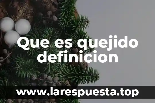 Que es junta de tip 4 Que es quejido definicion