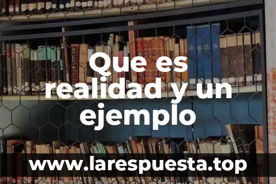Que es frecuencia relativa ejemplo 5 Que es realidad y un ejemplo