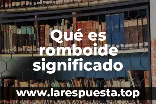 Qué es romboide significado