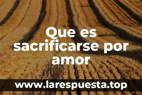 Pero se lo que es el amor forrest gump 5 Que es sacrificarse por amor
