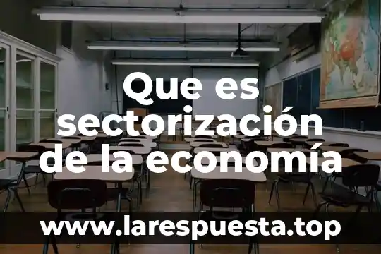 Que es la economia de centroamerica 8 Que es sectorización de la economía