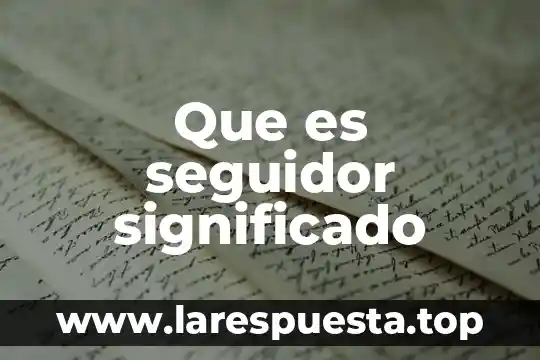 Que es ser diplomatico significado 8 Que es seguidor significado