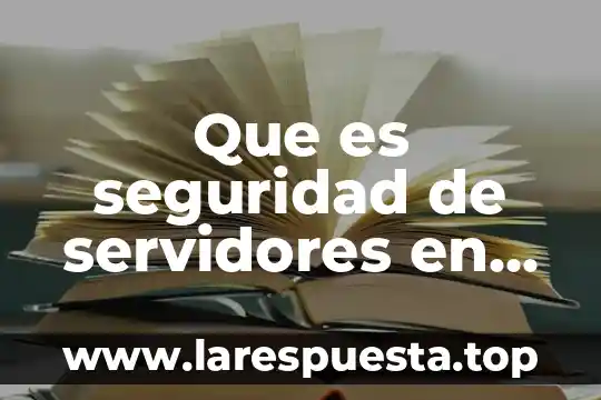 Que es pantone en informatica 7 Que es seguridad de servidores en informatica