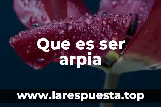 Que es ser arpia