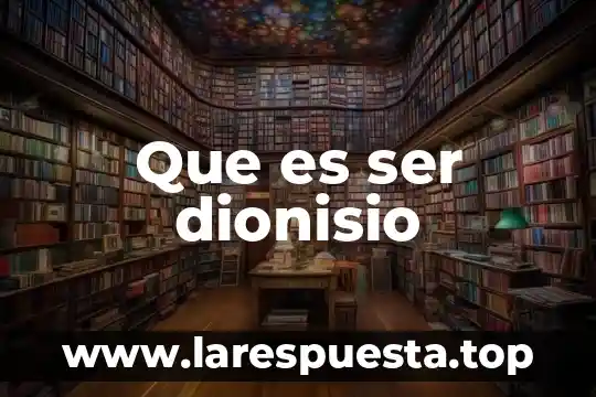 Que es ser alfa y omega 5 Que es ser dionisio