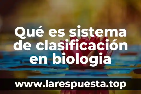 Que es interaccionando en la biologia 5 Qué es sistema de clasificación en biologia