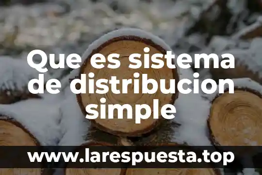 Qué es distribución Poisson en estadística 6 Que es sistema de distribucion simple
