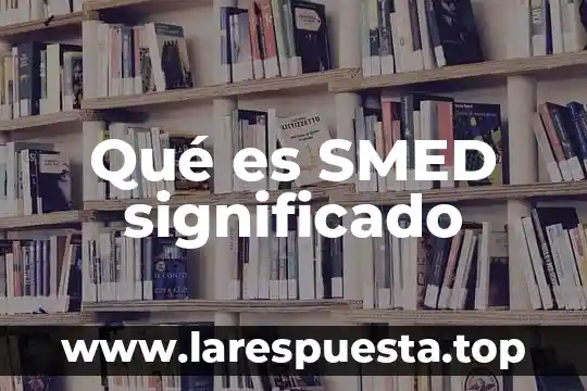 Qué es SMED significado