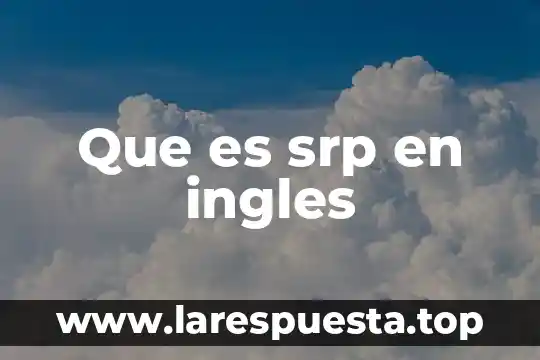 Bordado inglés que es 7 Que es srp en ingles