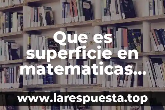 Que es el area de superficie corporal 5 Que es superficie en matematicas para niños de primaria