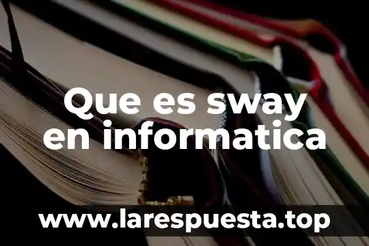 Que es pantone en informatica 4 Que es sway en informatica