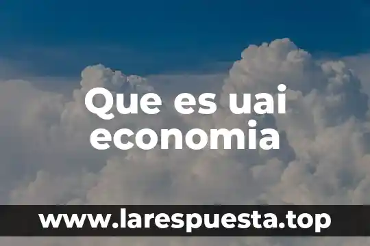 Que es la economia como ciencia formal 8 Que es uai economia