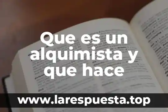 Qué es un guiñol y cómo se hace 6 Que es un alquimista y que hace